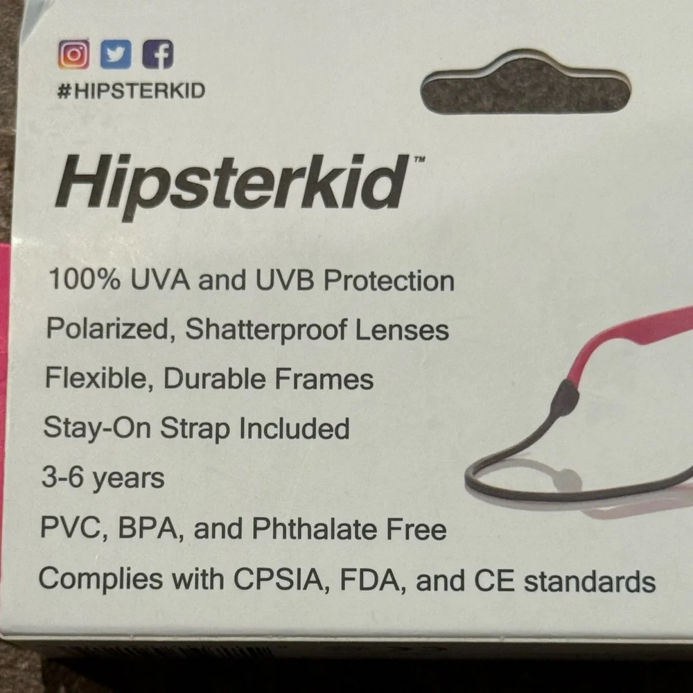 Hipsterkid polarized pink kids sunglasses